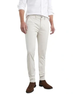French Connection Slim Fit Chino Pant In Cream