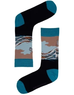 Mitch Dowd The Great Wave Sock Navy