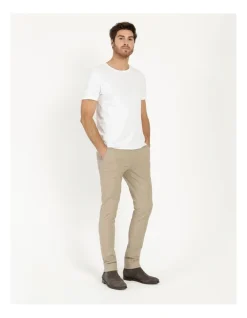 Maddox Jack Slim Tapered Chino Pant Stone