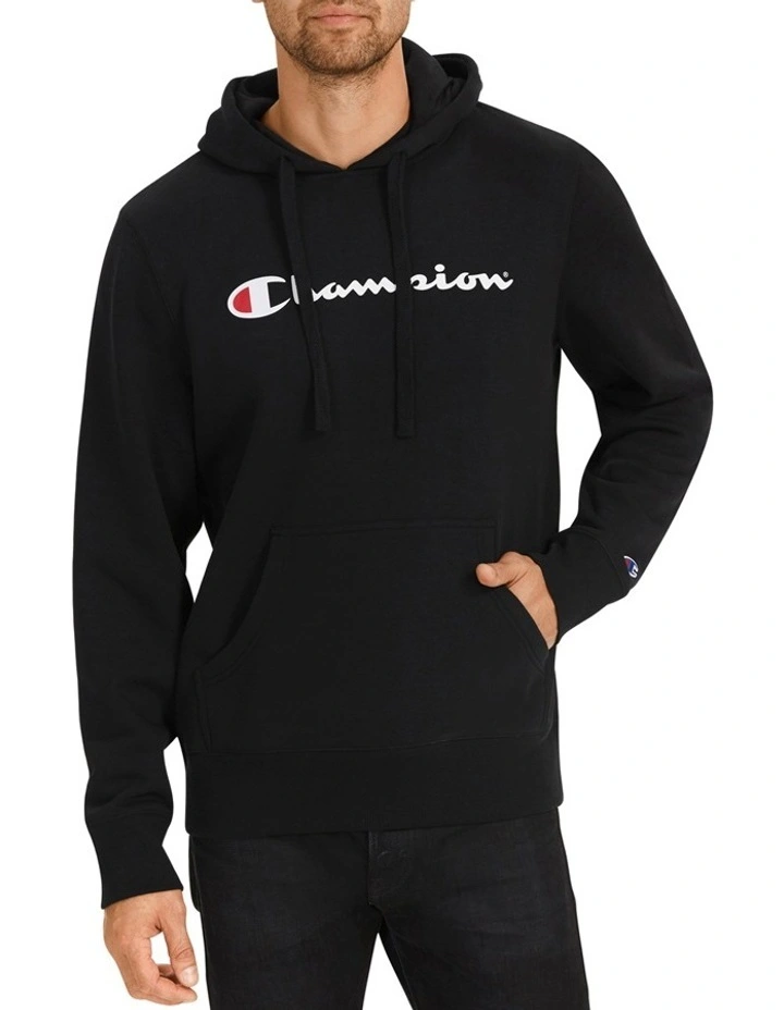 Champion Script Hoodie Black 3 Champion Script Hoodie Black