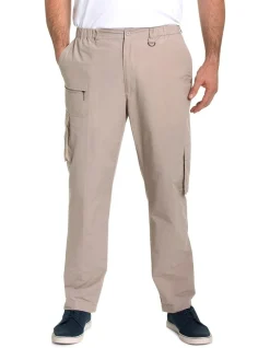 Breakaway Woodbury Elasticated Waistband Cargo Pant Taupe