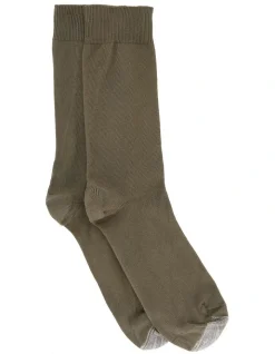 Lafitte Earth Loose Top Socks Brown 2 Pack