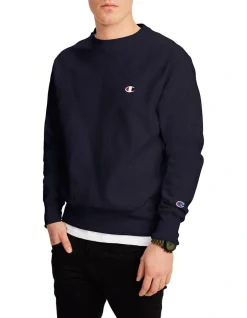 Champion Reverse Weave Crew Navy