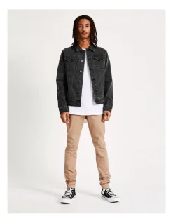 Kenji Brock Denim Jacket Black -Coats Sales Store 660622150 3 2 720x928