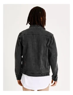 Kenji Brock Denim Jacket Black -Coats Sales Store 660622150 7 720x928