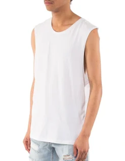 Silent Theory Over Crotch Acid Muscle Singlet White -Coats Sales Store 704394550 3 720x928