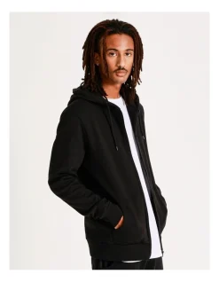 Kenji Mitchell Zip Thru Hoodie Black -Coats Sales Store 751324060 3 2 720x928