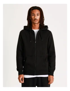 Kenji Mitchell Zip Thru Hoodie Black -Coats Sales Store 751324060 4 2 720x928