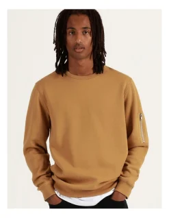 Kenji Ramsay Zip Crew Sweat Mustard -Coats Sales Store 751324780 7 720x928
