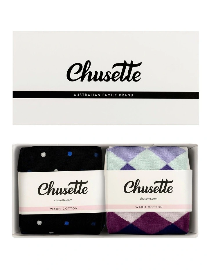 Chusette Men's Socks Gift Pack. Patterned Fashion Style 3 Chusette Men's Socks Gift Pack. Patterned Fashion Style