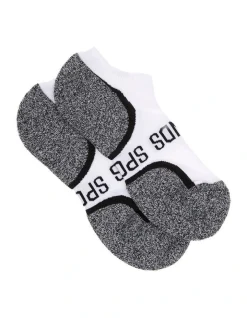 Bonds Ultimate Comfort Low Cut Sock 2 Pack In White