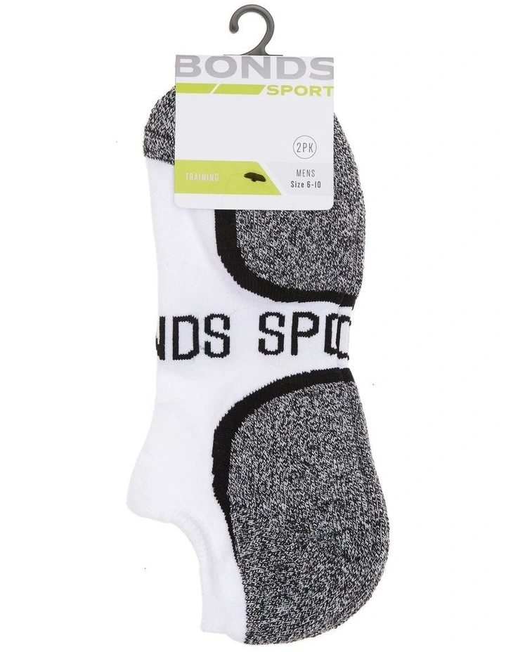 Bonds Ultimate Comfort Low Cut Sock 2 Pack In White 4 Bonds Ultimate Comfort Low Cut Sock 2 Pack In White - Image 2