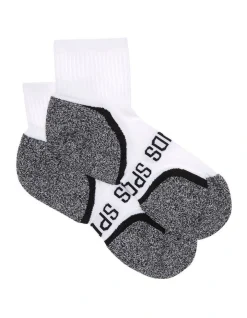 Bonds Ultimate Comfort Quarter Crew Socks 2 Pack In White