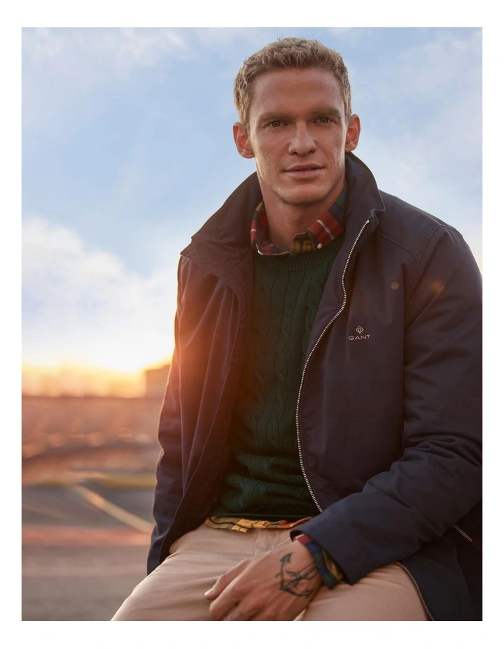 Gant Slim Twill Chino Pant In Dark Khaki 4 Gant Slim Twill Chino Pant In Dark Khaki - Image 2