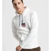Gant Shield Sweat Hoodie In White -Coats Sales Store 796765510 1 720x928