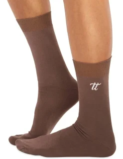 Chusette Men's Socks In Brown 10 Pack