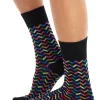 Chusette Men's Socks In Black Zigzag Print 10 Pack -Coats Sales Store 808257880 1 720x928