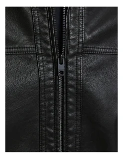 Jack & Jones Warner Faux Leather Jacket Black 9 Jack & Jones Warner Faux Leather Jacket Black -Coats Sales Store 814477690 3 720x928