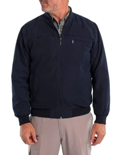 Breakaway Microfibre Bomber Jacket Navy