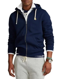 Polo Ralph Lauren Fleece Full-Zip Hoodie In Navy