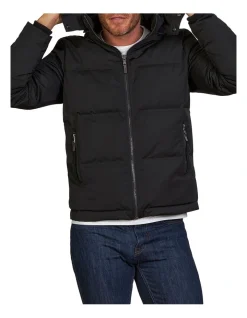 Raging Bull Hooded Puffer Jacket Black -Coats Sales Store 824419990 4 720x928
