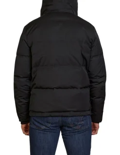 Raging Bull Hooded Puffer Jacket Black -Coats Sales Store 824419990 5 720x928