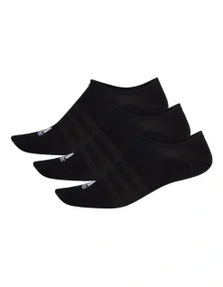 ADIDAS Light No Show Socks 3 Pack In Black