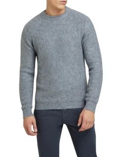 Oxford Leo Soft Crew Neck Knit Grey