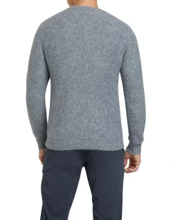 Oxford Leo Soft Crew Neck Knit Grey -Coats Sales Store 843398290 3 720x928