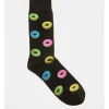 Kenji 1 Pair Donut Crew Length Socks In Black 2 Kenji 1 Pair Donut Crew Length Socks In Black -Coats Sales Store 846134380 1 1 720x928