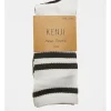 Kenji 4 Pair Sports Crew Rib Socks In White/Black/Grey Stripe -Coats Sales Store 846136270 1 1 720x928