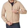 Gazman Soft Touch Harrington Bomber Jacket Tan