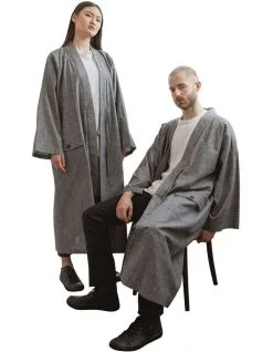 Kodama Apparel Edo Unisex Long Overcoat Denim