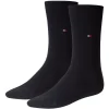 Tommy Hilfiger Classic Cotton Socks 2 Pack In Dark Navy