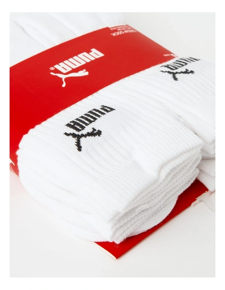 Puma Sport Elements Crew Socks 6 Pack In White 4 Puma Sport Elements Crew Socks 6 Pack In White - Image 2