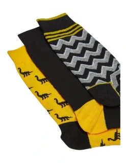 Oxford 3 Pack Magnus Black Socks -Coats Sales Store 863065000 2 720x928