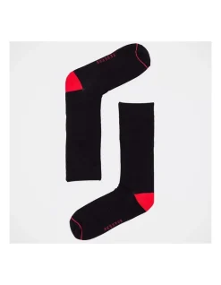 Reserve Bamboo Plain Socks 5 Pack In Black -Coats Sales Store 867577870 6 1 720x928