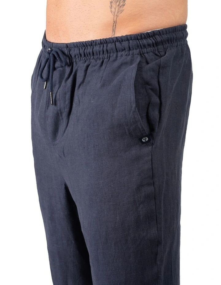 Coast Clothing Co Linen Pants In Navy 8 Coast Clothing Co Linen Pants In Navy - Image 6