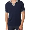 MJ Bale Fitzroy Flat Rib Knit Polo Navy -Coats Sales Store 872457940 872438320 1 720x928