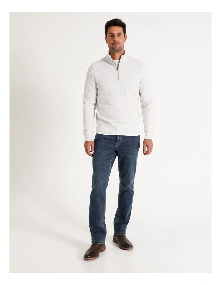 Reserve Bloomsbury Quarter Zip Sweater In Grey 4 Reserve Bloomsbury Quarter Zip Sweater In Grey - Image 2