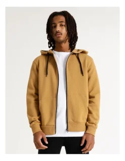 Kenji Mitchell Zip Thru Hoodie Mustard