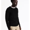 Blaq Australian Merino Crew Neck Knit In Black