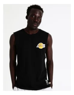 American Sport NBA Essentials Los Angeles Lakers Muscle Tank In Black
