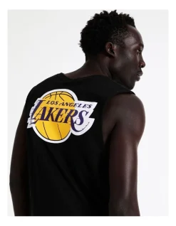 American Sport NBA Essentials Los Angeles Lakers Muscle Tank In Black -Coats Sales Store 880785010 4 720x928