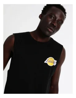 American Sport NBA Essentials Los Angeles Lakers Muscle Tank In Black -Coats Sales Store 880785010 6 720x928
