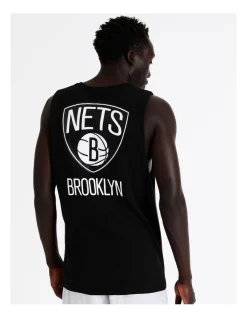American Sport NBA Essentials Brooklyn Nets Muscle Tank In Black -Coats Sales Store 880785100 6 720x928