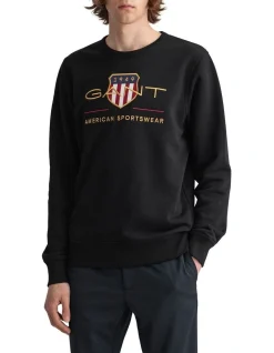 Gant Archive Shield Crew Neck Sweat Black