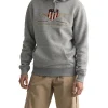 Gant Archive Shield Hoodie Grey