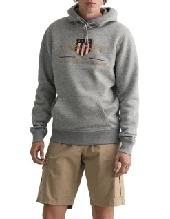 Gant Archive Shield Hoodie Grey