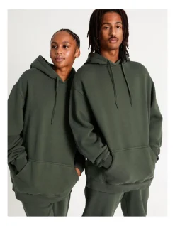 Kenji All Gender Oversized Heavyweight Hood Sweat Forest -Coats Sales Store 881834140 5 720x928
